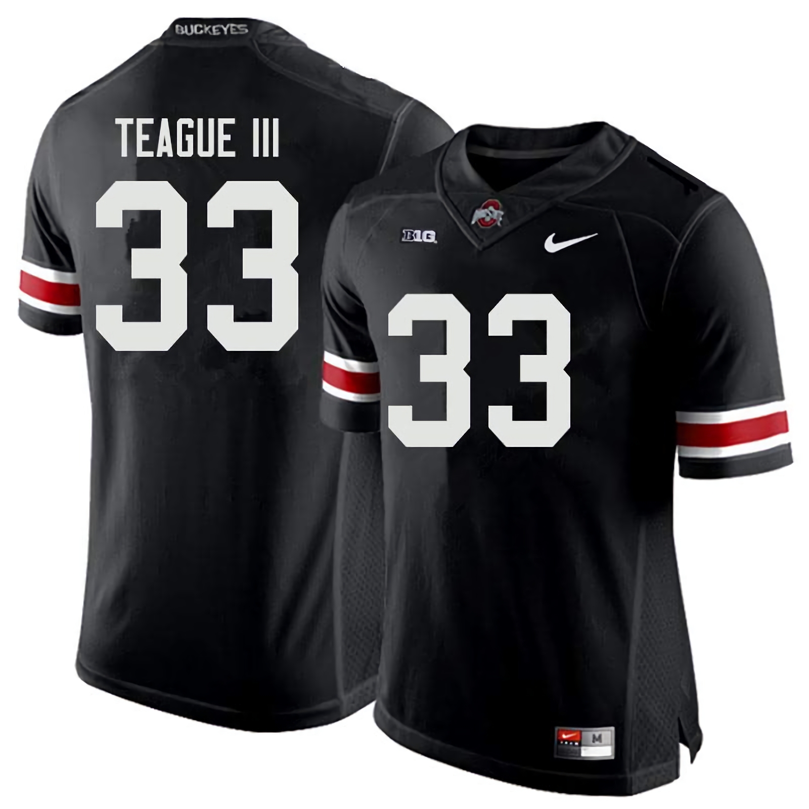 Master Teague III Ohio State Buckeyes Men's NCAA #33 Nike Black College Stitched Football Jersey FUJ1456CH
